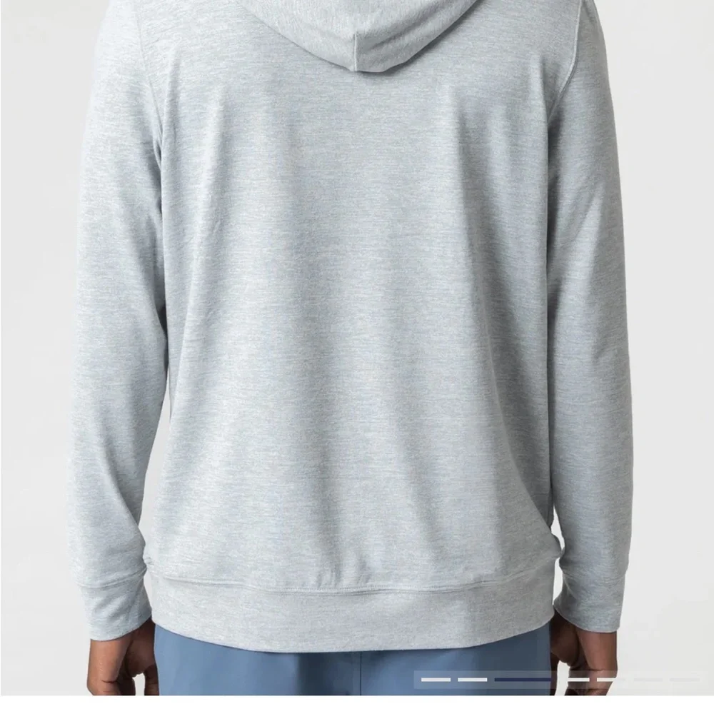 Rhoback Teal Blue Men's S Hesi Performance Hoodie - Picture 5 of 11